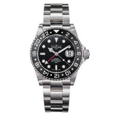 WaveSlide Standard 标准 schwarze Taucherarmbanduhr mit Metallband